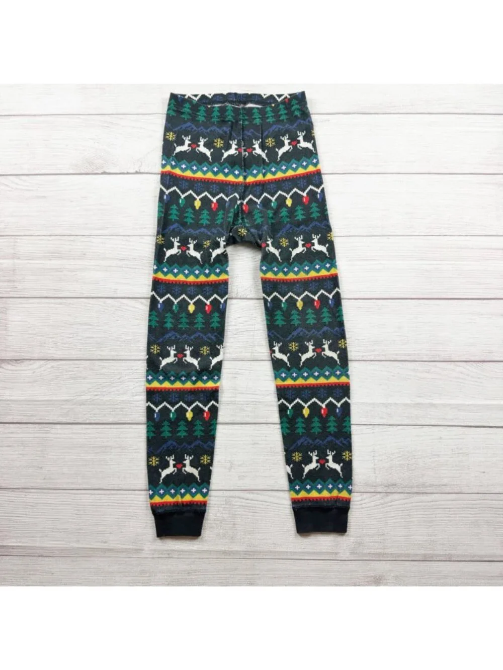 Hanna Andersson Rainbow Holiday Pajama Set Reindeer Print 130 8